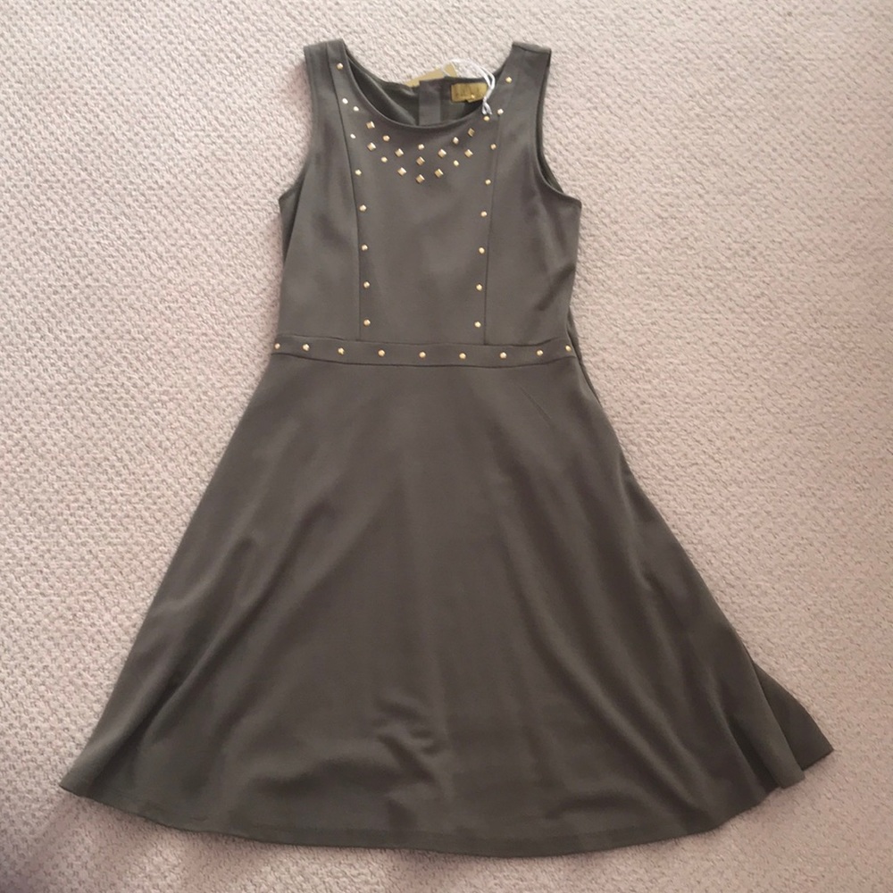 Burn olive Nicole miller party dress